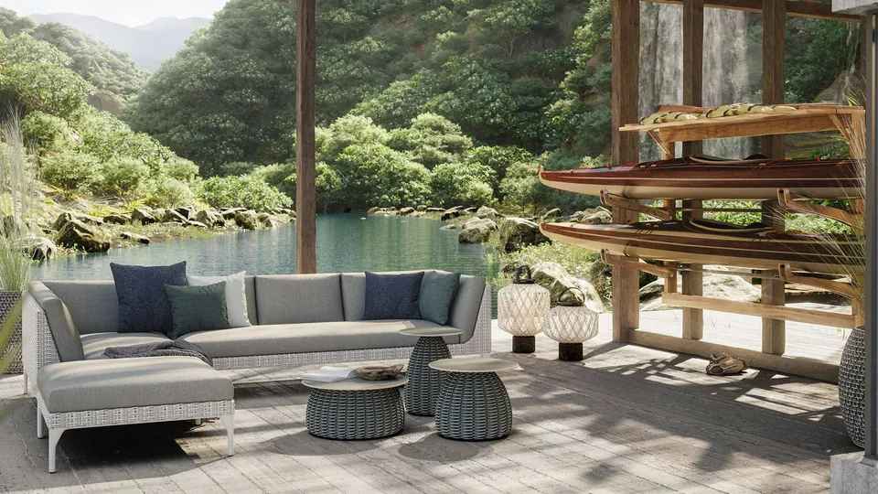 Dedon Porcini outdoor furniture, mu & porcini spiritual mountain