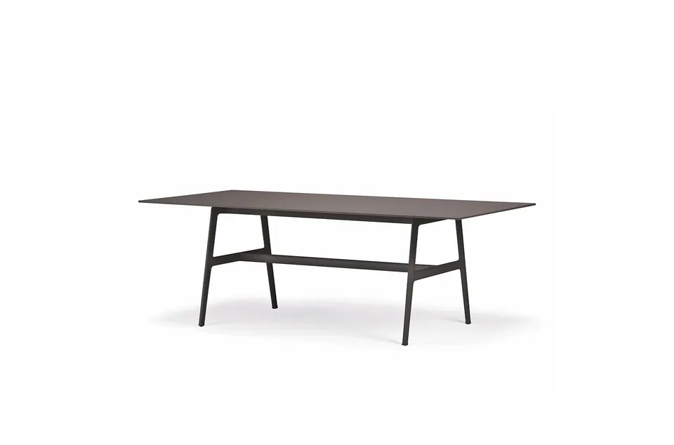 Dedon Seax dining table black pepper frame 220x100, studio photo